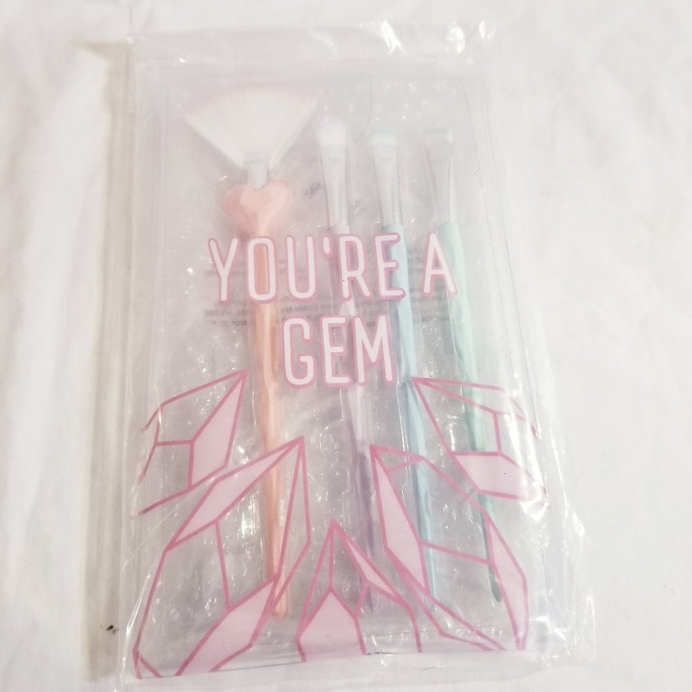 Gem Girls Cosmetic Brush Set 4 PC